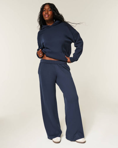 Heart Pocket Wide-Leg Sweatpants