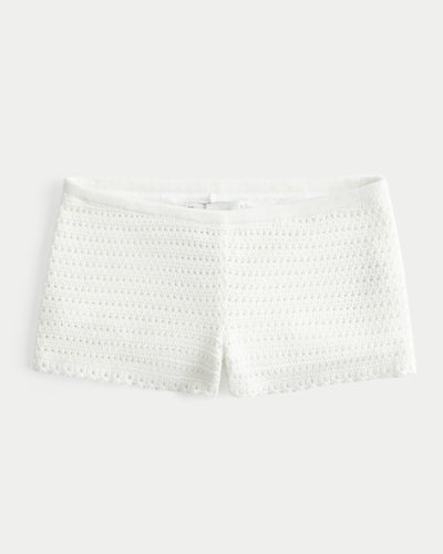 Crochet-Style Shortie Shorts
