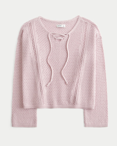 Stitchy V-Neck Sweater