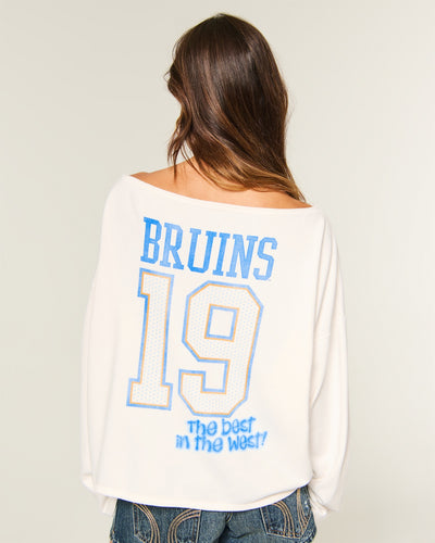 Off-the-Shoulder UCLA Bruins Graphic Sweatshirt