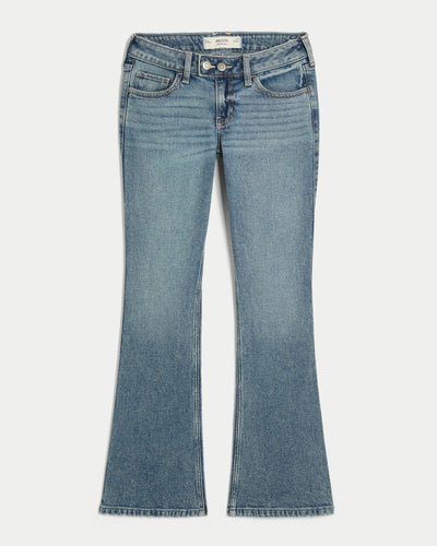 Low-Rise Medium Wash Bootcut Jeans