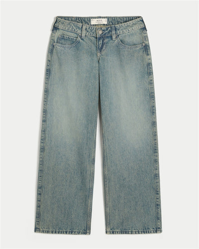 Ultra Low-Rise Baggy Jeans