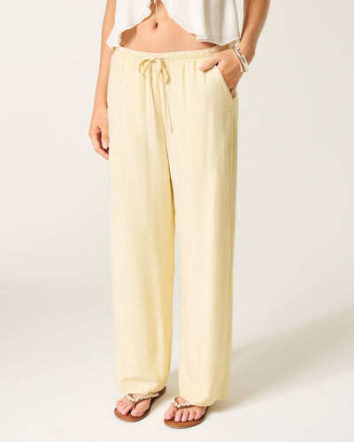 Slub Pull-On Pants