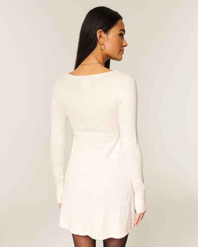 Babydoll Sweater Mini Dress