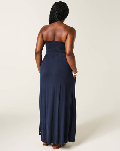 Strapless Knit Maxi Dress