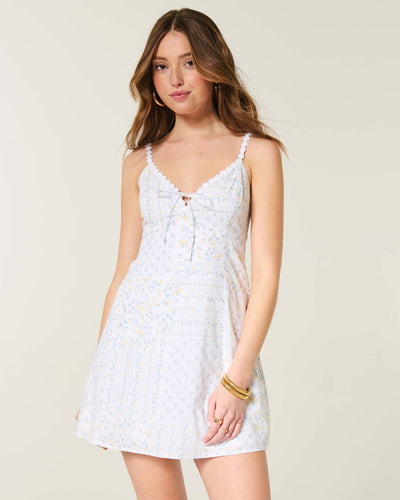 Daisy Trim Mini Dress