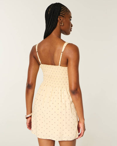Scoop-Neck Mini Dress