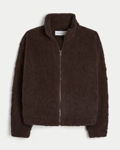 Gilly Hicks Sherpa Zip-Up Sweatshirt