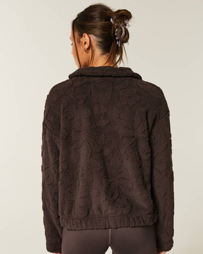 Gilly Hicks Sherpa Zip-Up Sweatshirt