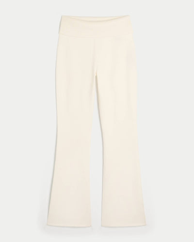 Gilly Hicks Sweater-Knit Foldover Bootcut Pants